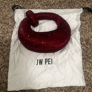 JW PEI Red Studded Handbag
